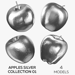 Apples Silver Collection 01 - 4 models 3D