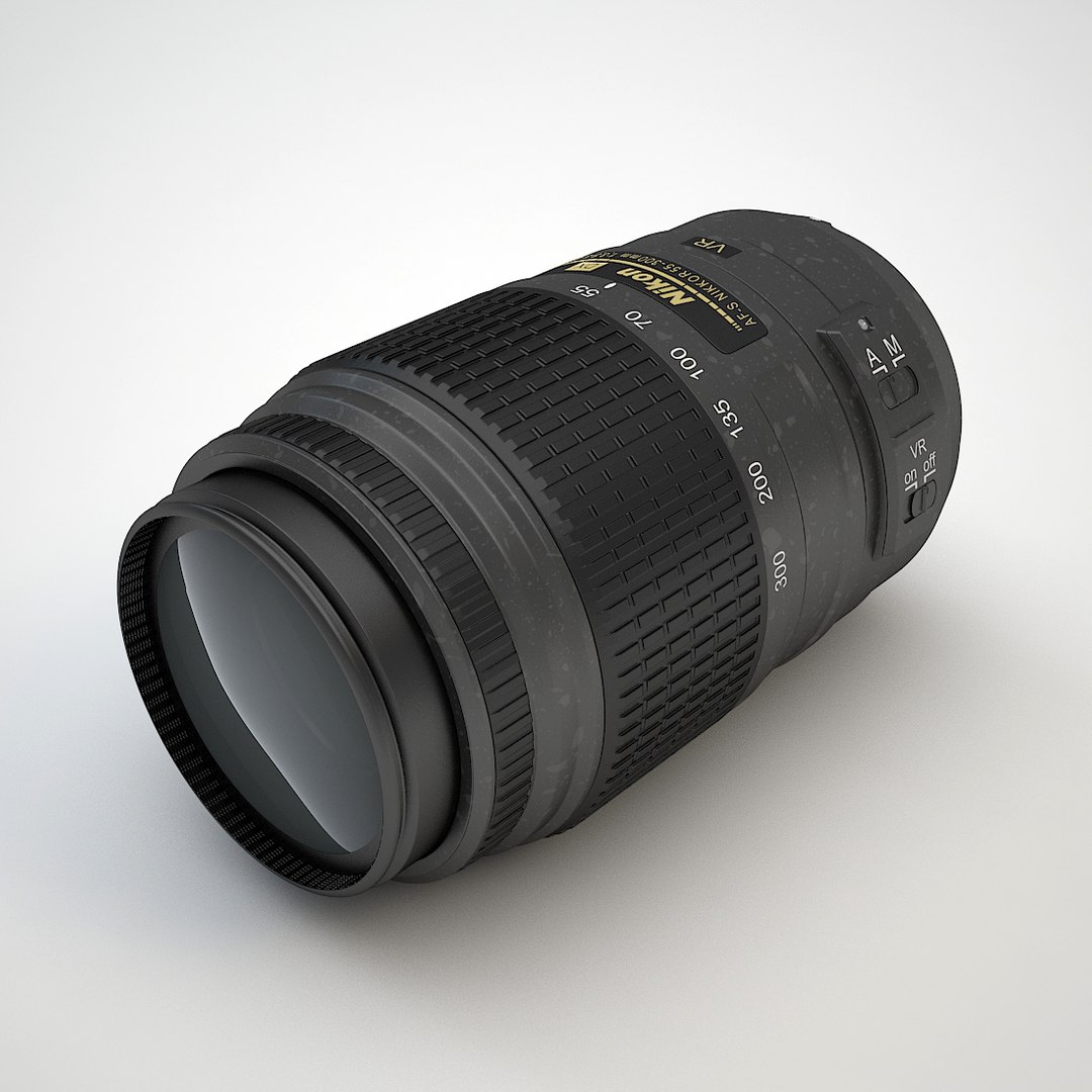 Nikon Camera Lens 55300mm 3d Max