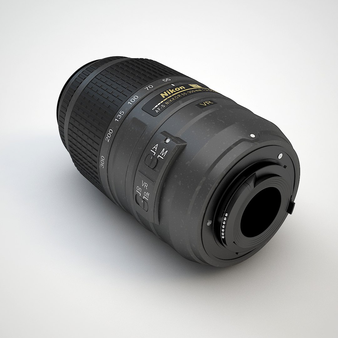 Nikon Camera Lens 55300mm 3d Max