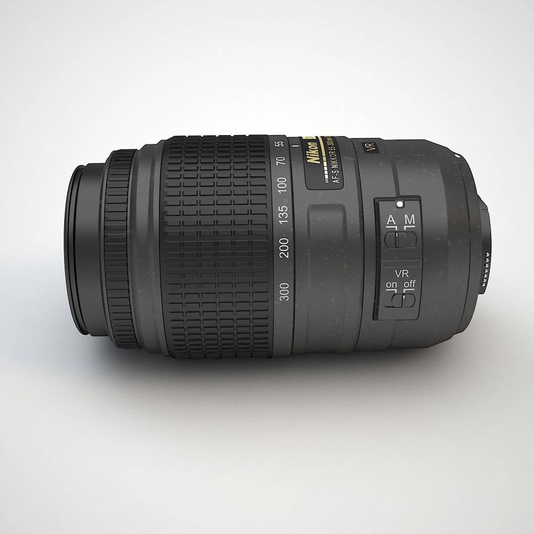 Nikon Camera Lens 55300mm 3d Max
