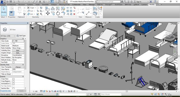modelo 3d 177 modelos de Revit Medical Familias - TurboSquid 1296302