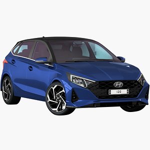 3D realistic hyundai i20 2020 model