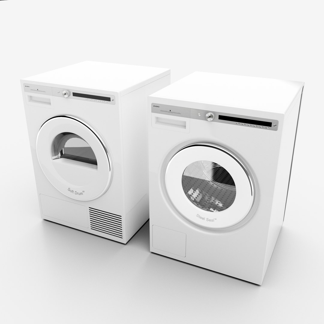 Washing machine dryer 3D TurboSquid 1420409