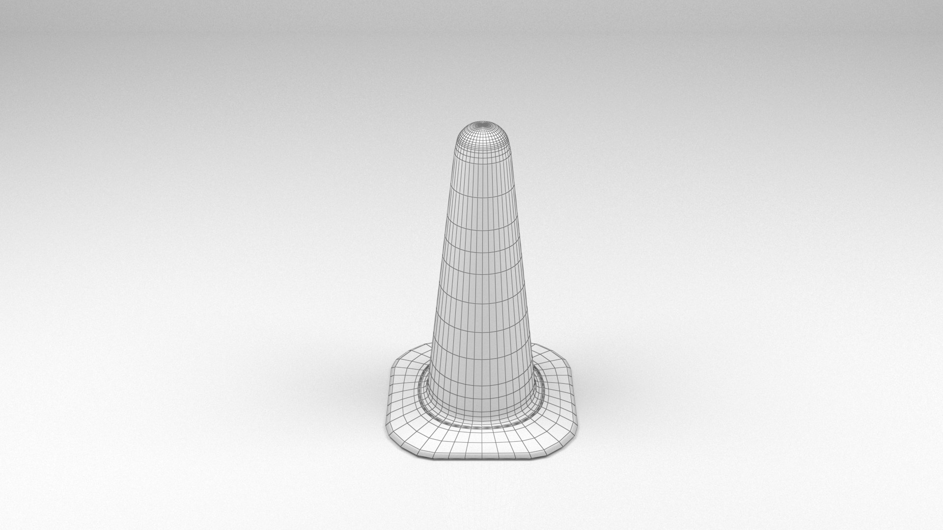 Road Block Cone 01 Model - TurboSquid 1930537