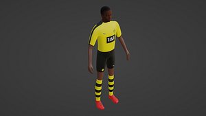 3D model Soccer Player - Borussia Dortmund