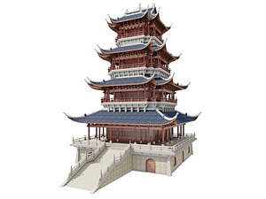 3D Japan Pavilion Tower model