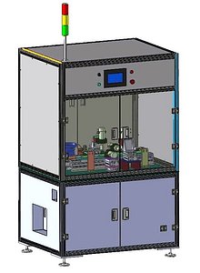 3D Automatic Pin Hole and Slot Machining Machine 3D CAD Model model