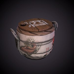 barrel sake 3D model