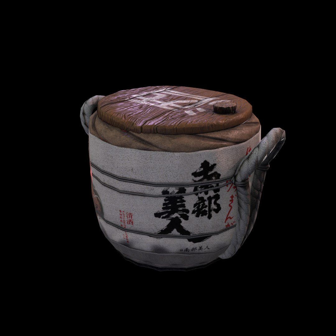 Barrel Sake 3D Model - TurboSquid 1190821