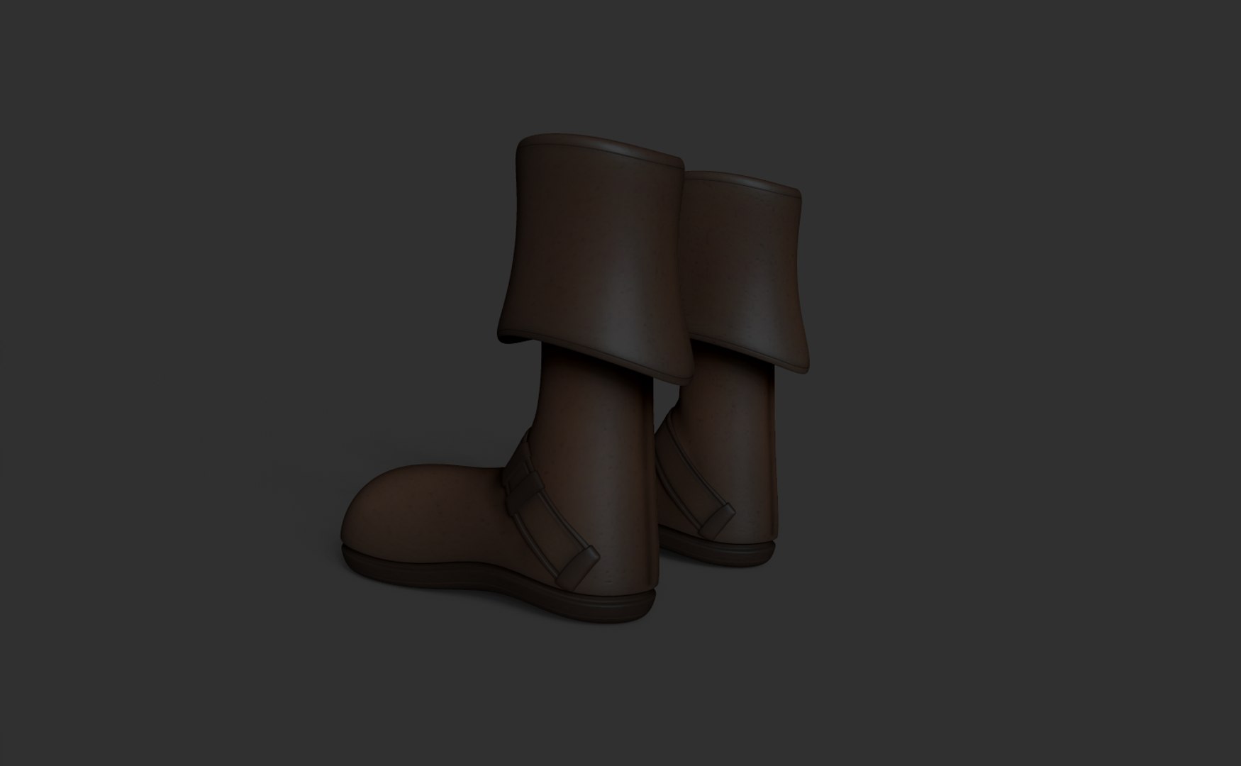 Leather Boots Pirates Cowboys 3D Model - TurboSquid 1553389