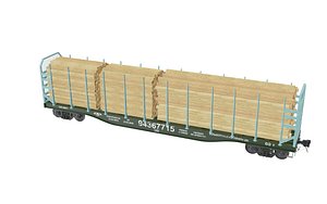 Transport Flat Car Load