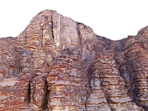3D Wadi Rum Mars Mountains model