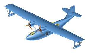 3D model consolidated pby catalina solid