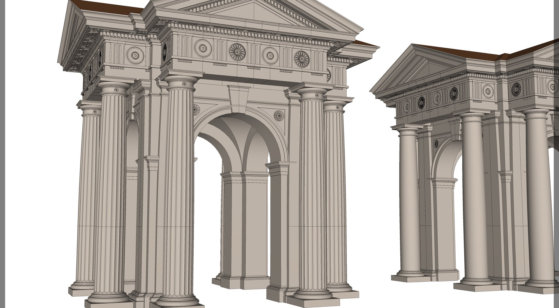 3D rched portico in Doric Denticulated column order gazebo https://p.turbosquid.com/ts-thumb/lU/jo09Oc/Ph/09/jpg/1727471489/1920x1080/fit_q87/3900089b38a31db27db96717d9330b4db9854c46/09.jpg