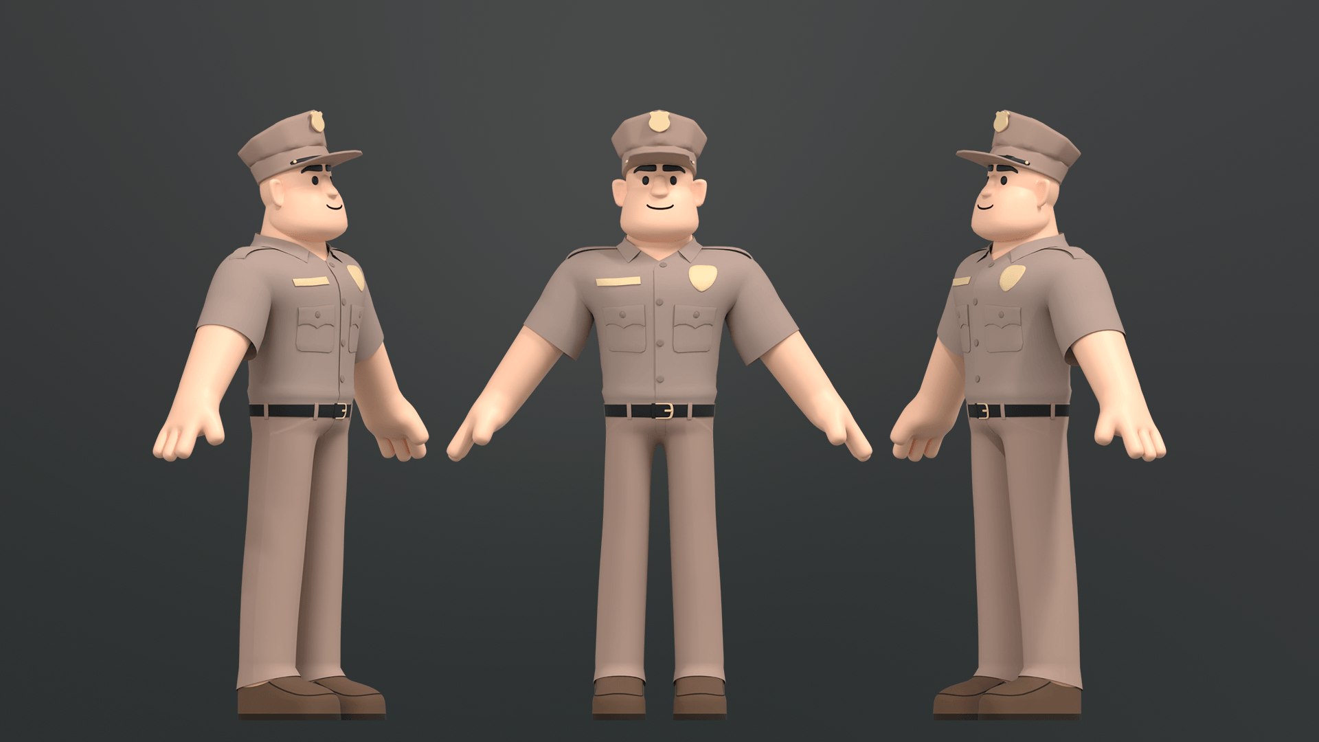 Minimal Cop 2 3D Model - TurboSquid 2286956