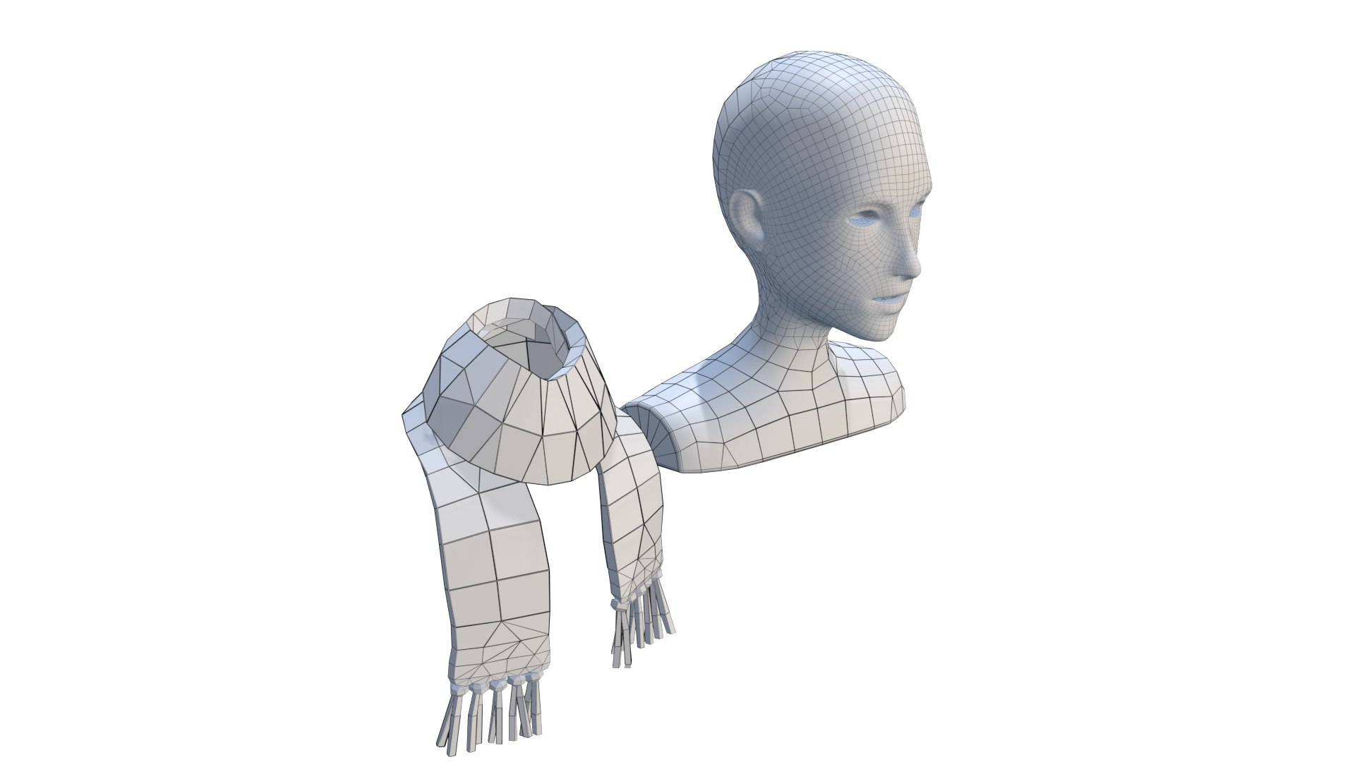 Winter Scarf 3D Model - TurboSquid 2376486