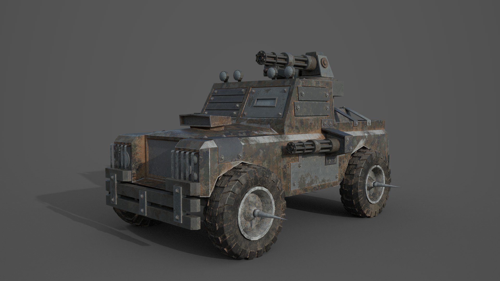 Post apocalyptic monster rover 3D model - TurboSquid 1645628