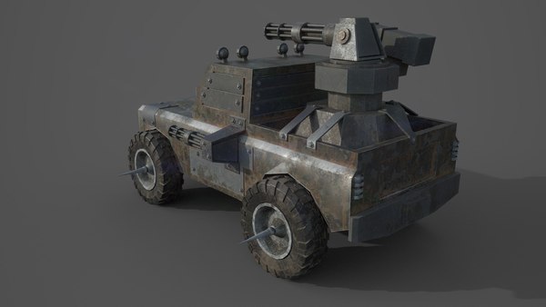 Post apocalyptic monster rover 3D model - TurboSquid 1645628