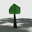 ready origami tree 3D model