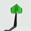 ready origami tree 3D model