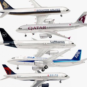 Realistic Airbus A320 Collection 01 - 5 in 1