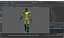 Robô humanoide Kepler Amarelo, preparado para Maya.