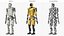 Robô humanoide Kepler Amarelo, preparado para Maya.