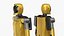 Robô humanoide Kepler Amarelo, preparado para Maya.