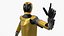 Robô humanoide Kepler Amarelo, preparado para Maya.