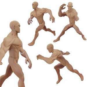 3D Animation stylized Male Base Character model