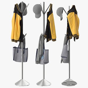 3D Pegs Coat Rack Steel