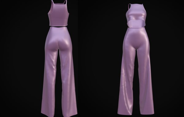 3D female outfit model