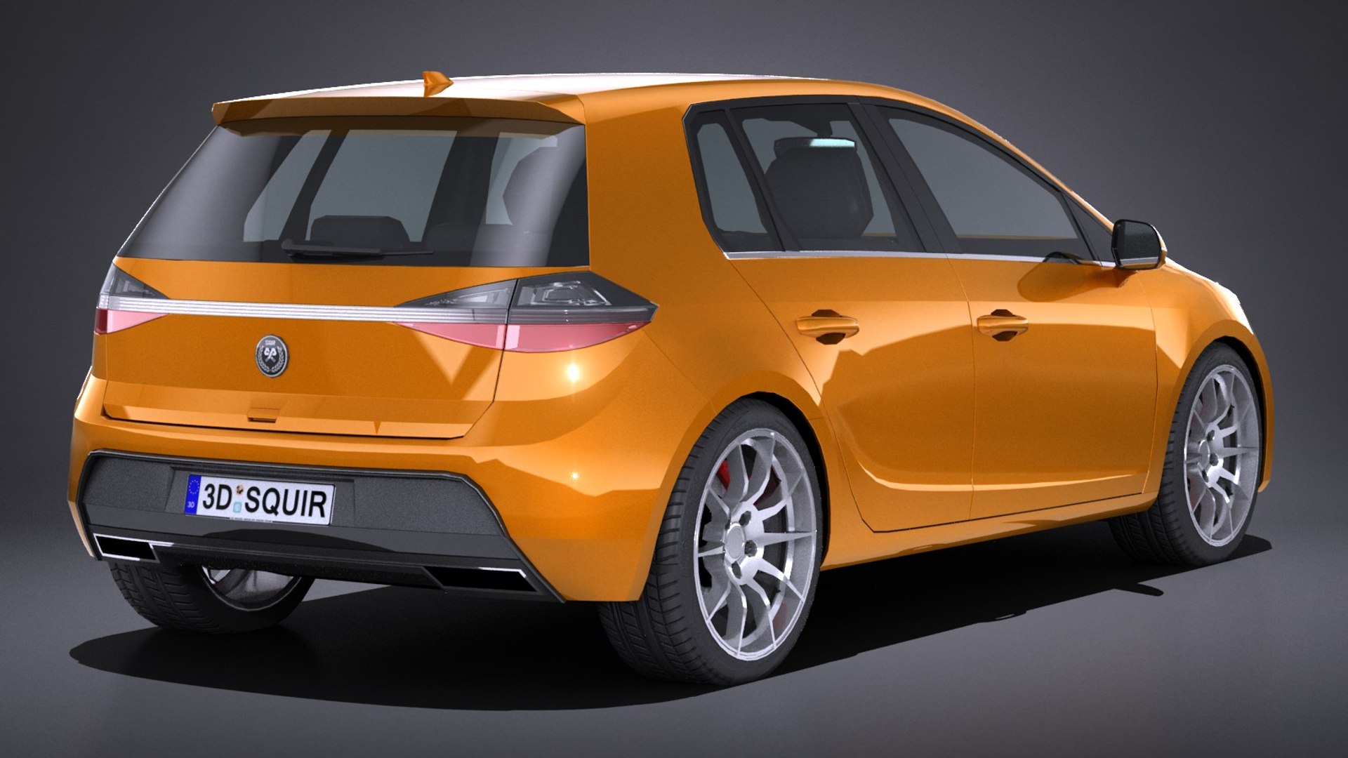 Generic Hatchback 2017 3D Model - TurboSquid 1225457