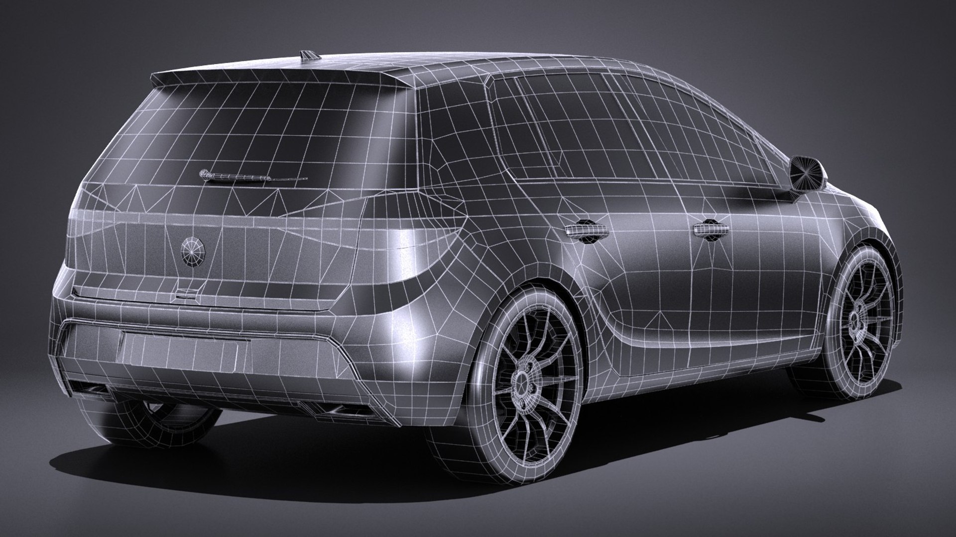 Generic Hatchback 2017 3D Model - TurboSquid 1225457