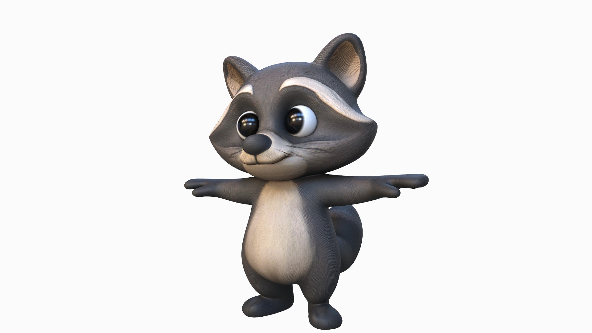 Cartoon Raccoon 3D model https://p.turbosquid.com/ts-thumb/lV/ITNkcd/Ny/4/jpg/1746901499/1920x1080/fit_q87/6519839f3a071504401b3528d99eb9bcc82ebe1e/4.jpg