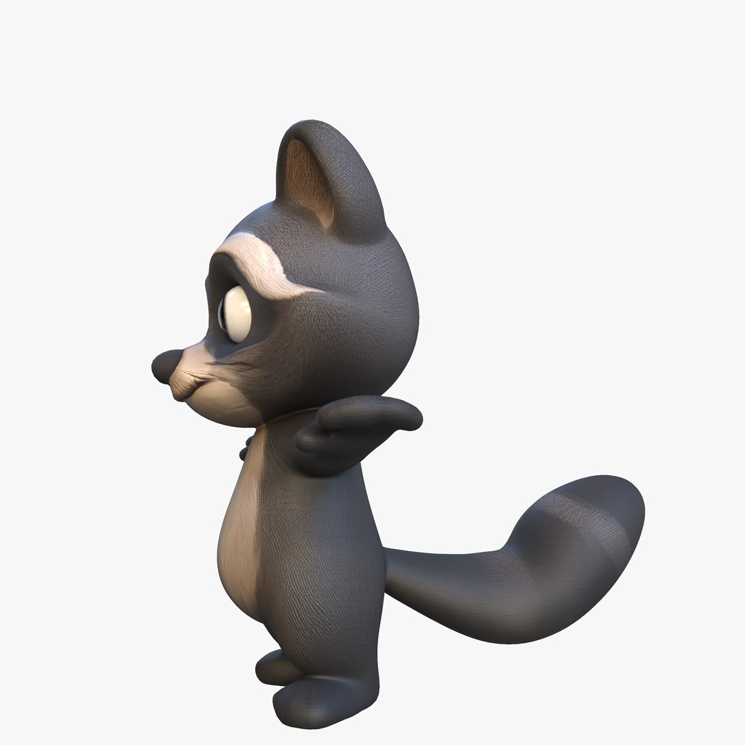 Cartoon Raccoon 3D model https://p.turbosquid.com/ts-thumb/lV/ITNkcd/Vl/image3/png/1746901505/1920x1080/fit_q87/10d850f66721a9ca83de247576163debf39b16fd/image3.jpg