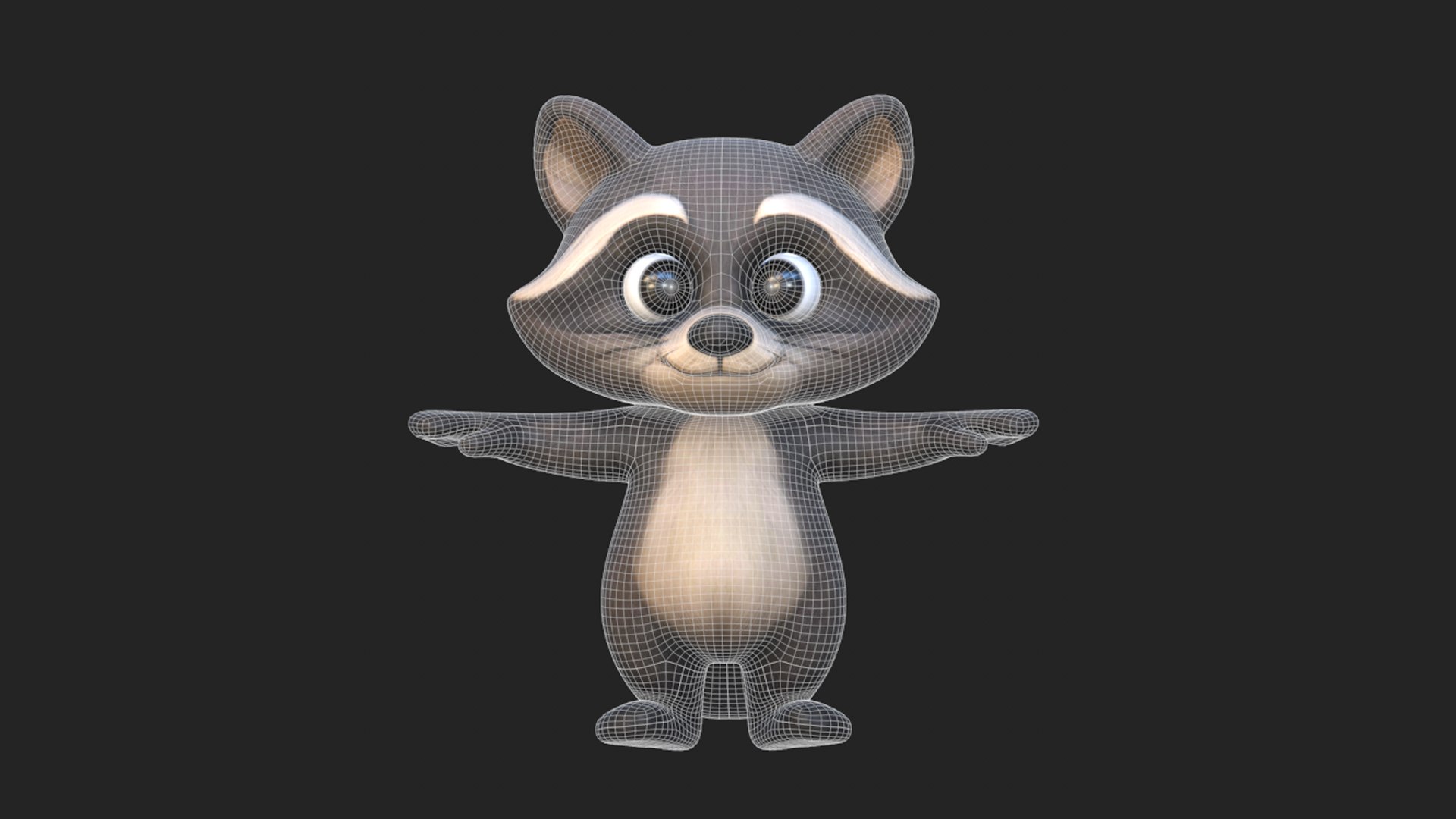 Cartoon Raccoon 3D model https://p.turbosquid.com/ts-thumb/lV/ITNkcd/qb/screenshot_3/png/1746901247/1920x1080/fit_q87/3c6d995abd694ffd36fb21b4ce24e45e34cc29dc/screenshot_3.jpg