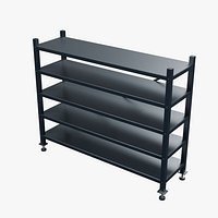 Galvanized Storage Shelving 2300x670mm Configuration 09