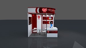 2 SIDE OPEN STAND 3D