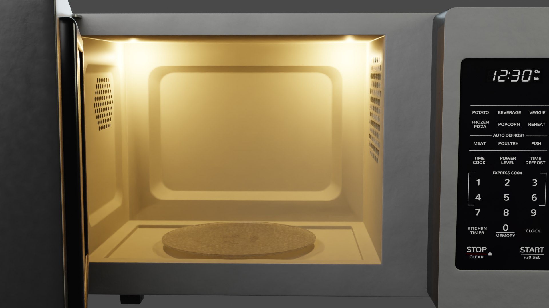Modern Microwave model - TurboSquid 2105923