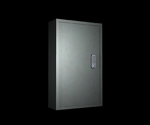 3d model wall-mounted combination safe