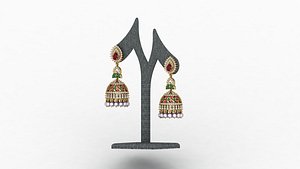 Earring Jhumka 3D model