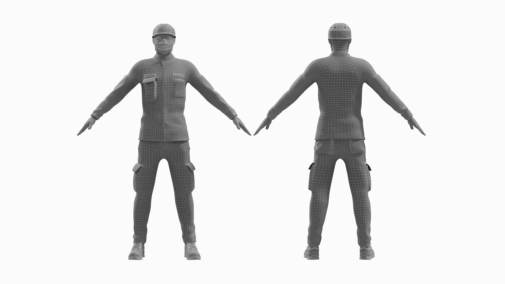 Emergency Responder T-Pose 3D model https://p.turbosquid.com/ts-thumb/lV/bXSN9h/7M/emergencyresponder_02wire/jpg/1742821776/1920x1080/fit_q87/18e9b8e7bf8308524ba0f0ec2dfb971a5c5e6752/emergencyresponder_02wire.jpg