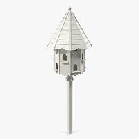 Handmade Dovecote for Twelve Nests White