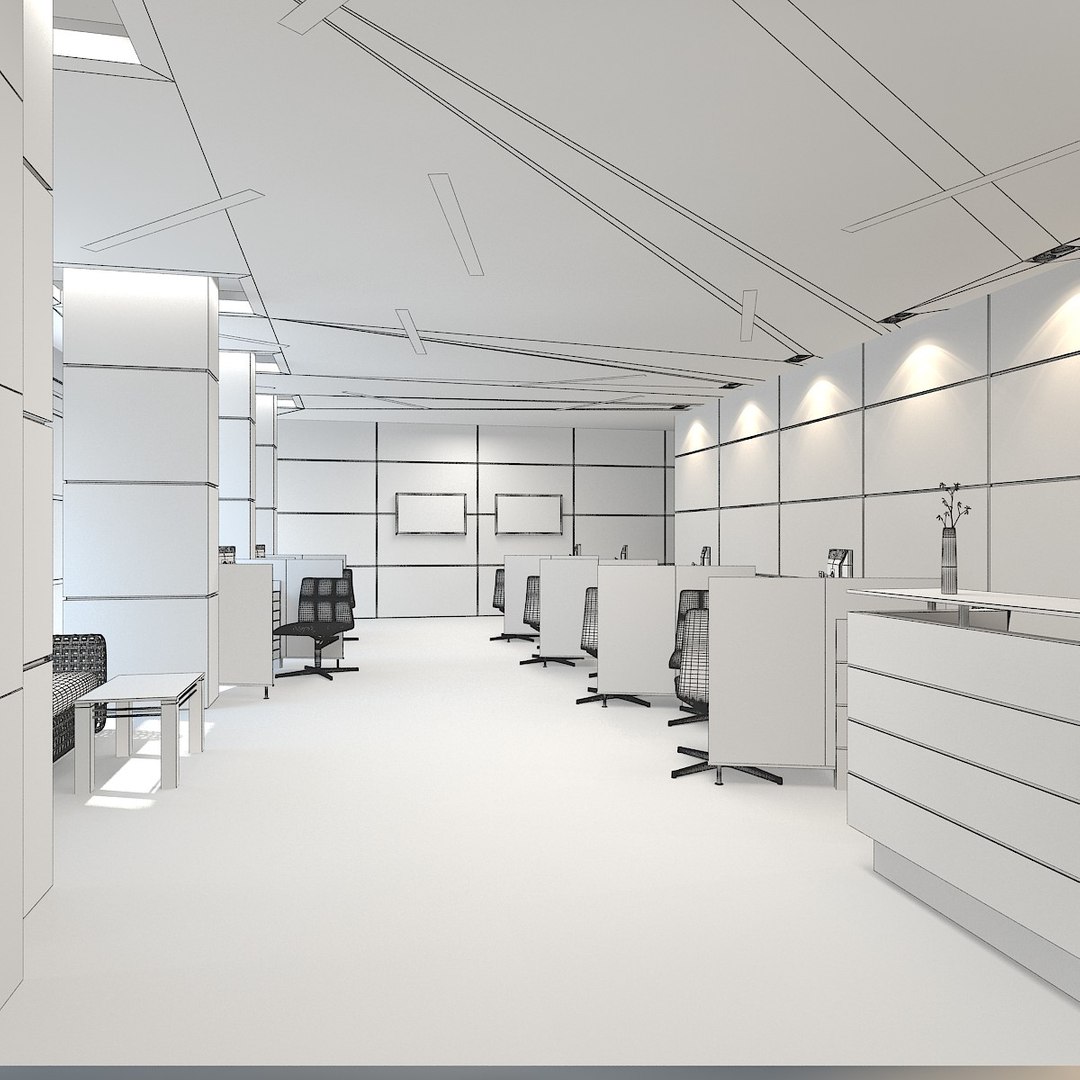 3d Model Of Office Interior