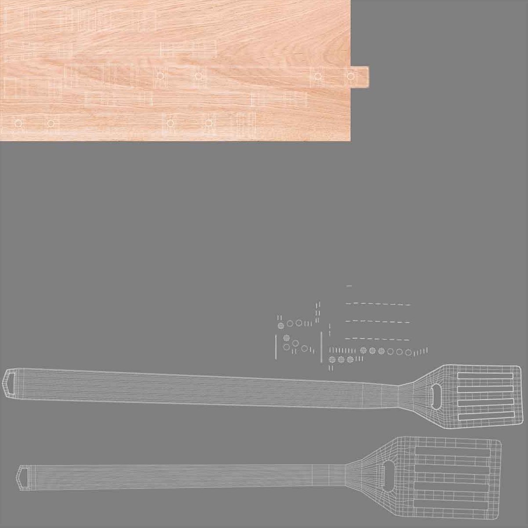 BBQ Utensils 3D https://p.turbosquid.com/ts-thumb/lV/jF3u1d/na/uvspatula/jpg/1743157554/1920x1080/fit_q87/c0075a1663401550968fe9bb11db93247c039e02/uvspatula.jpg