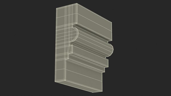3D модель Архитектурный формовочный гипс Тип 12 - TurboSquid 2274443