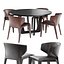Table de cirque chaise clio Natuzzi
