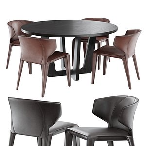 Natuzzi clio chair circus table