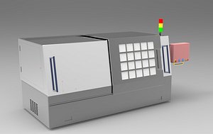 CNC double spindle lathe